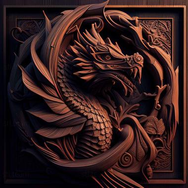 3D model Dragons Prophet game (STL)